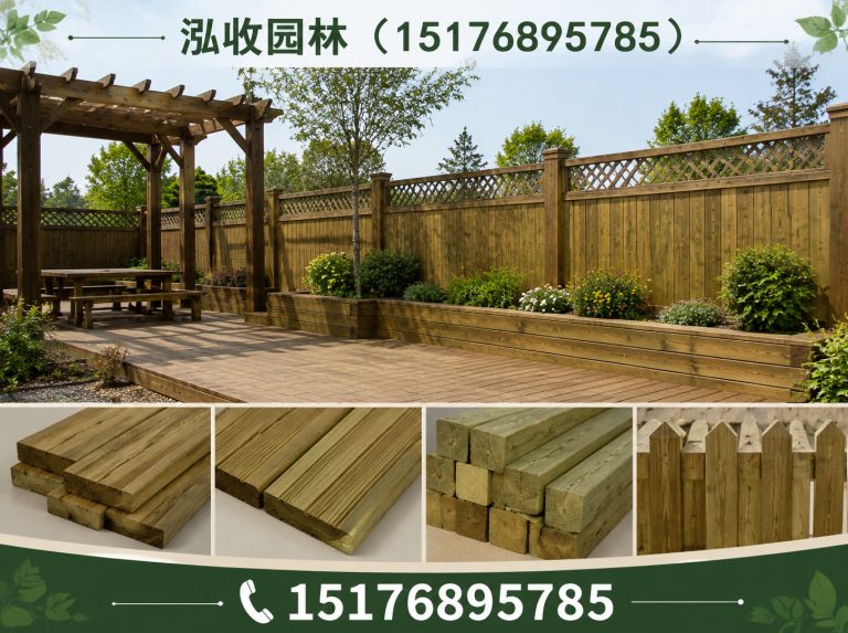 三沙防腐木展示图