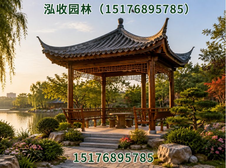 三沙防腐木凉亭展示图